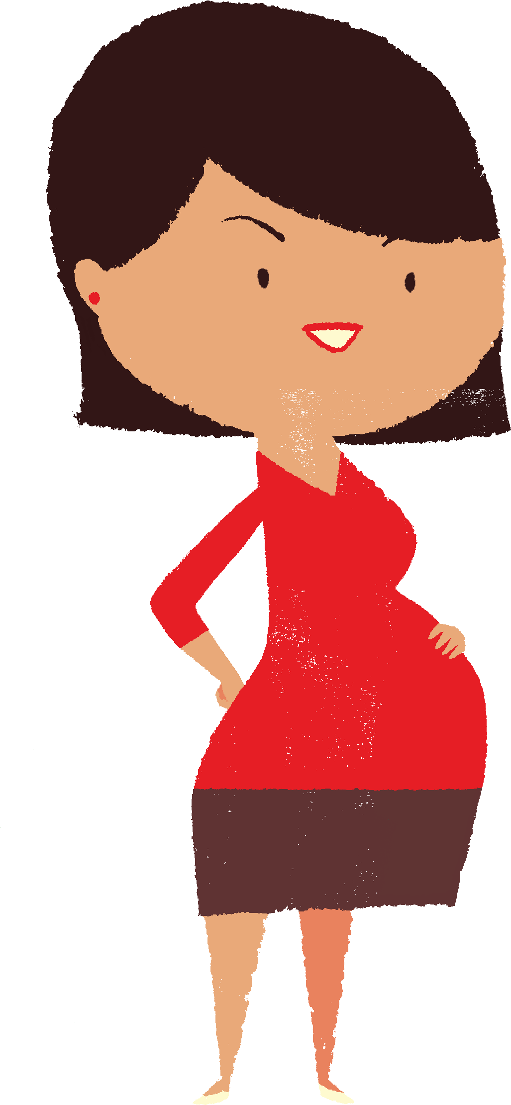 Pregnant Red - Pregnancy (1228x2365)