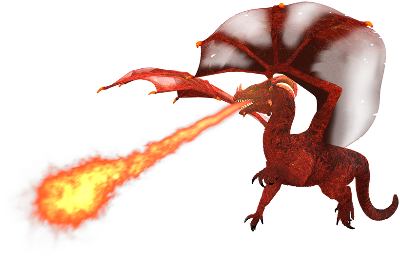 Fire Breathing Dragon Images 5, Buy Clip Art - Huzzah (864x720)