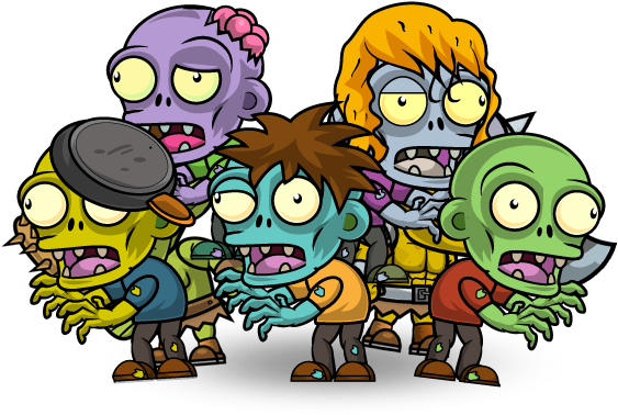 Zombie Enemies Character Set - Cartoon (600x500)