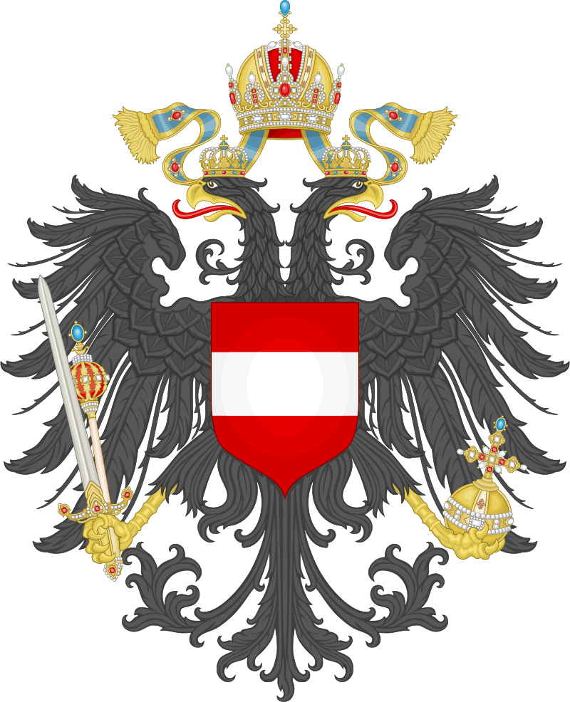 Lesser Coat Of Arms Of The Austrian Lands From 1915, - Habsburg Empire Coat Of Arms (800x986)