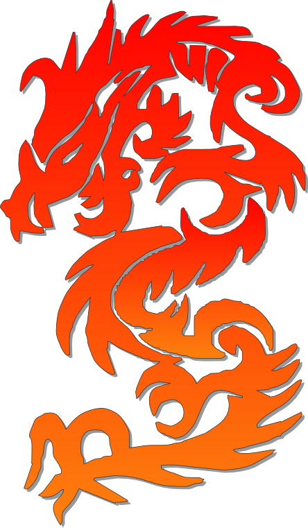 Chinese Dragon Clipart Symbol - Chinese Dragon Logo Png (444x761)