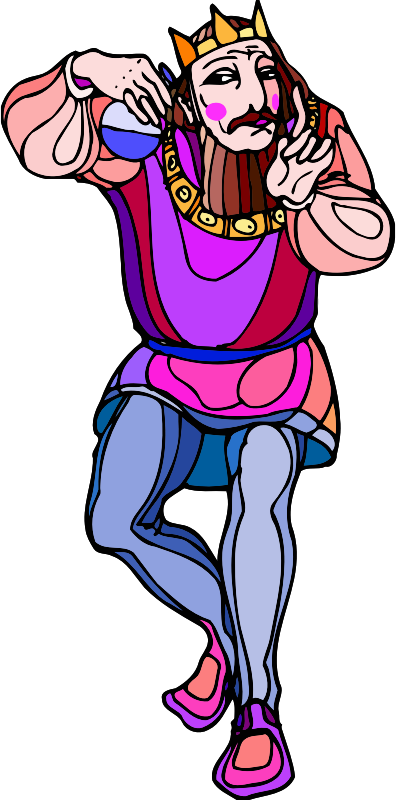 Medium Image - Shakespeare Characters King (colour) (396x800)