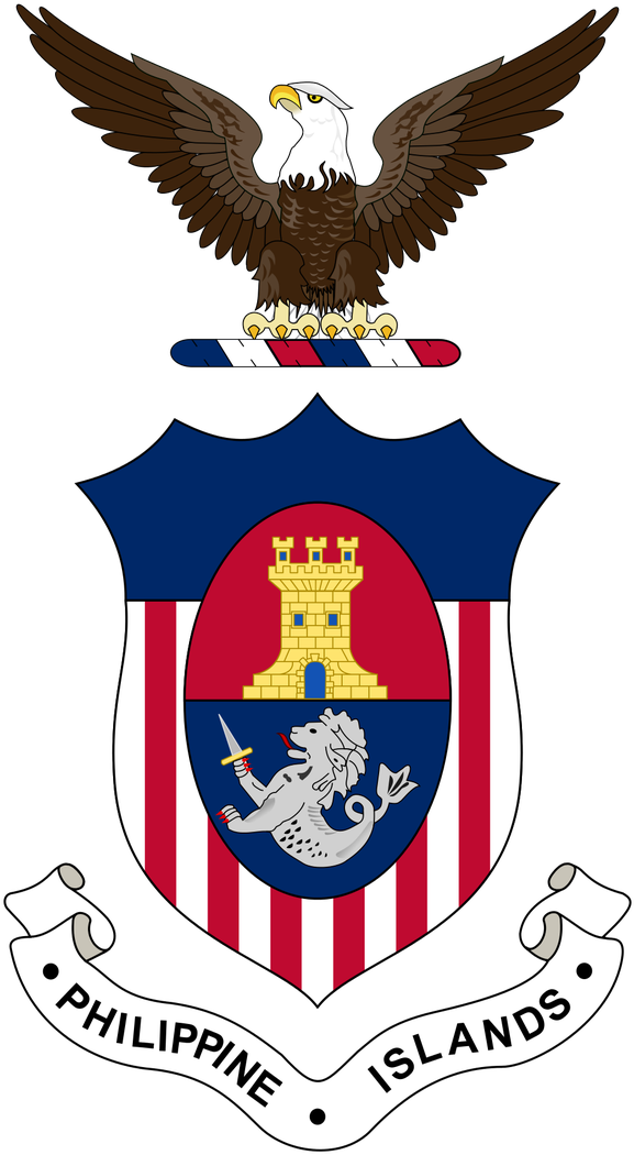 Why Does The Philippine Coat - Insular Government Of The Philippine Islands (602x1104)
