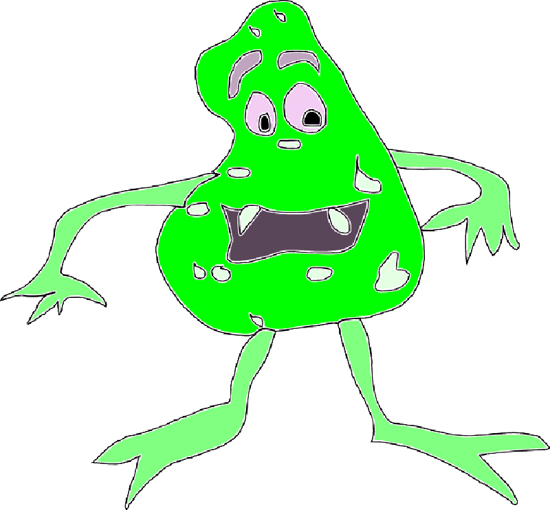 Microorganism - E Coli Clipart (800x743)