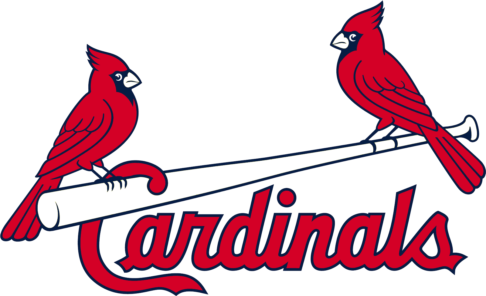 Louis Cardinals Birds On Bat Logo - St Louis Cardinals Logo Vector (1800x1200)
