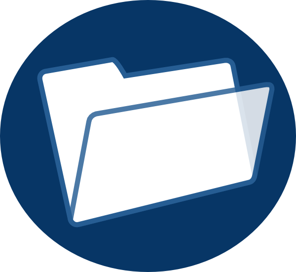Dark Blue File Svg Clip Arts 600 X 551 Px - Files Icon Png Blue (600x551)