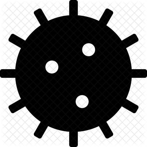 Bacteria Icon - Cartoon Bacteria Png Black And White (512x512)