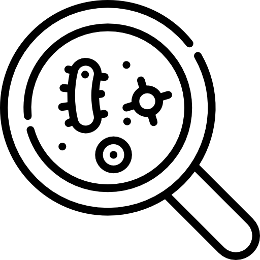 Germs Free Icon - Png Magnifying Glass Icon (512x512)