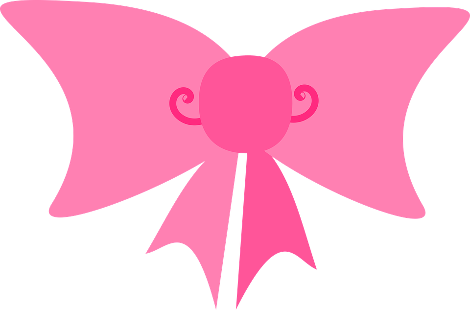 Pink Ribbon, Pink, Ribbon - โบว์ สีชมพู Png (1280x845)