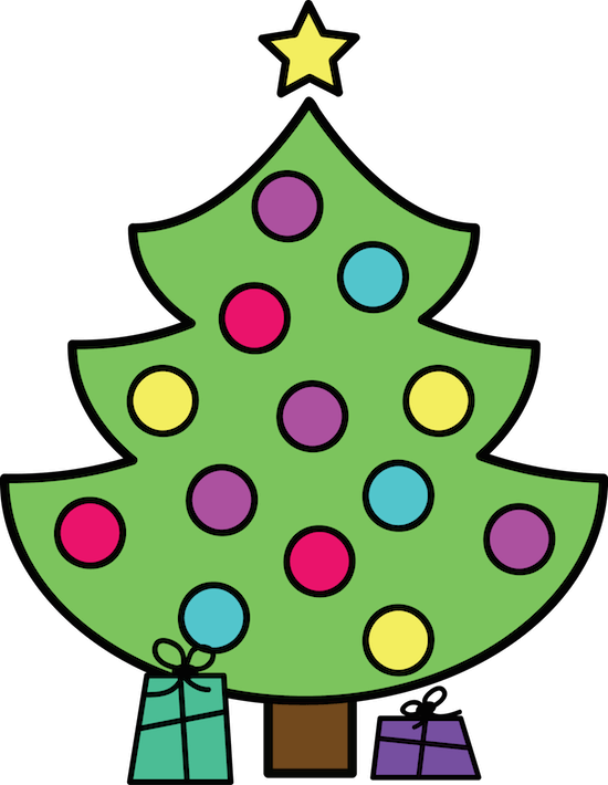 Christmas Tree Clipart Freebie By Gradeonederful - Christmas Tree (550x710)