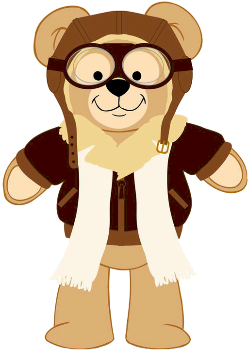 Teddy Bear Clipart Aviator - Clip Art (518x720)