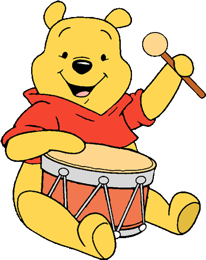 Top 97 Pooh Bear Clip Art - Winnie The Pooh Music (450x548)