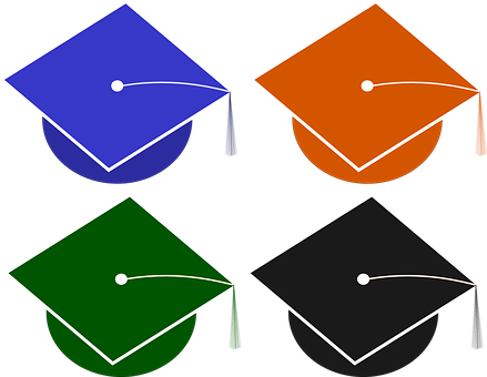 Hat Graduation School Cap Collage Student - Mũ Tốt Nghiệp Vector (439x340)