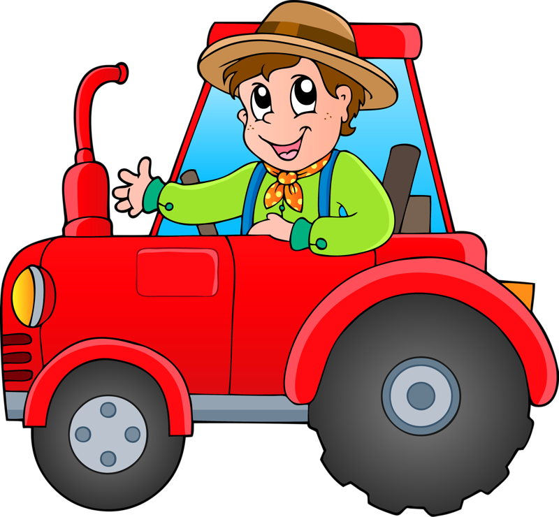 Soloveika - Tractor Coloring Book: Working On The Farm (800x740)