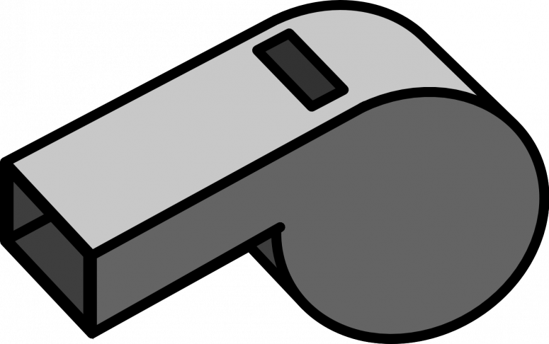 Coach Whistle Clipart 2 By Jon - Whistle Clipart (775x486)