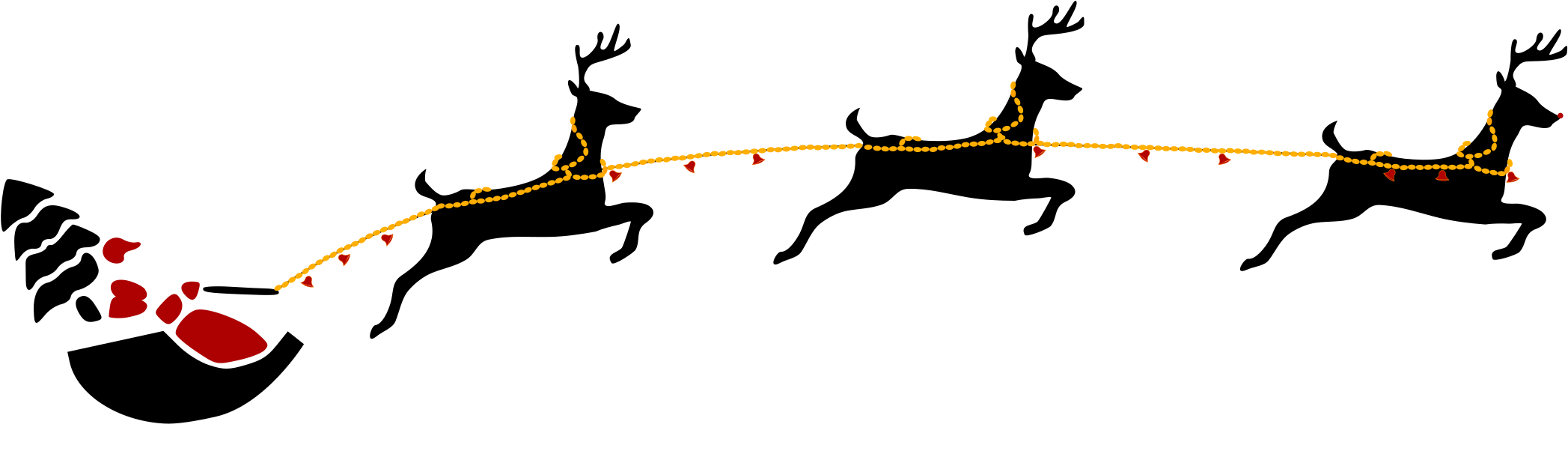 Santa With Flying Deers - Nara (2400x1697)