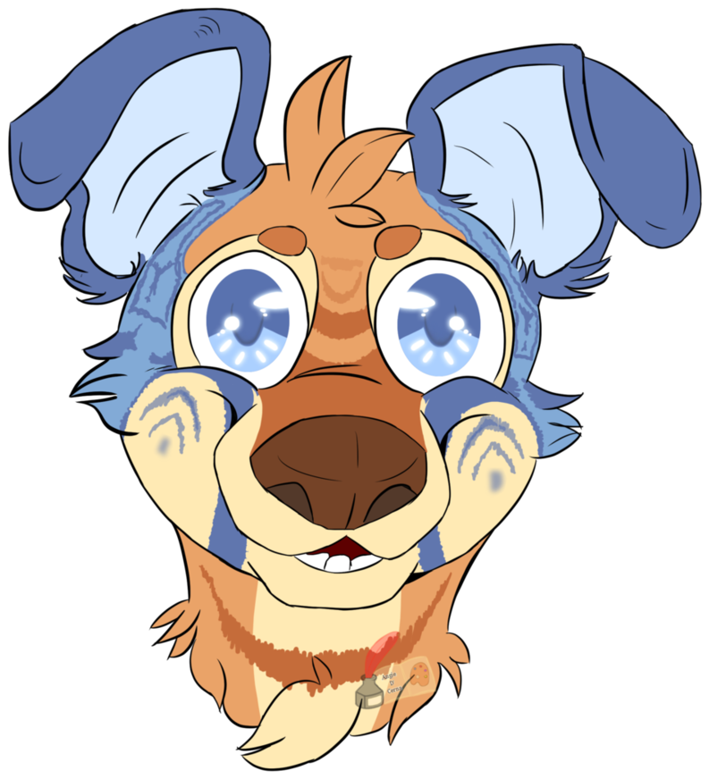 A Happy Dog By Mariicreations93 - Cartoon (855x934)