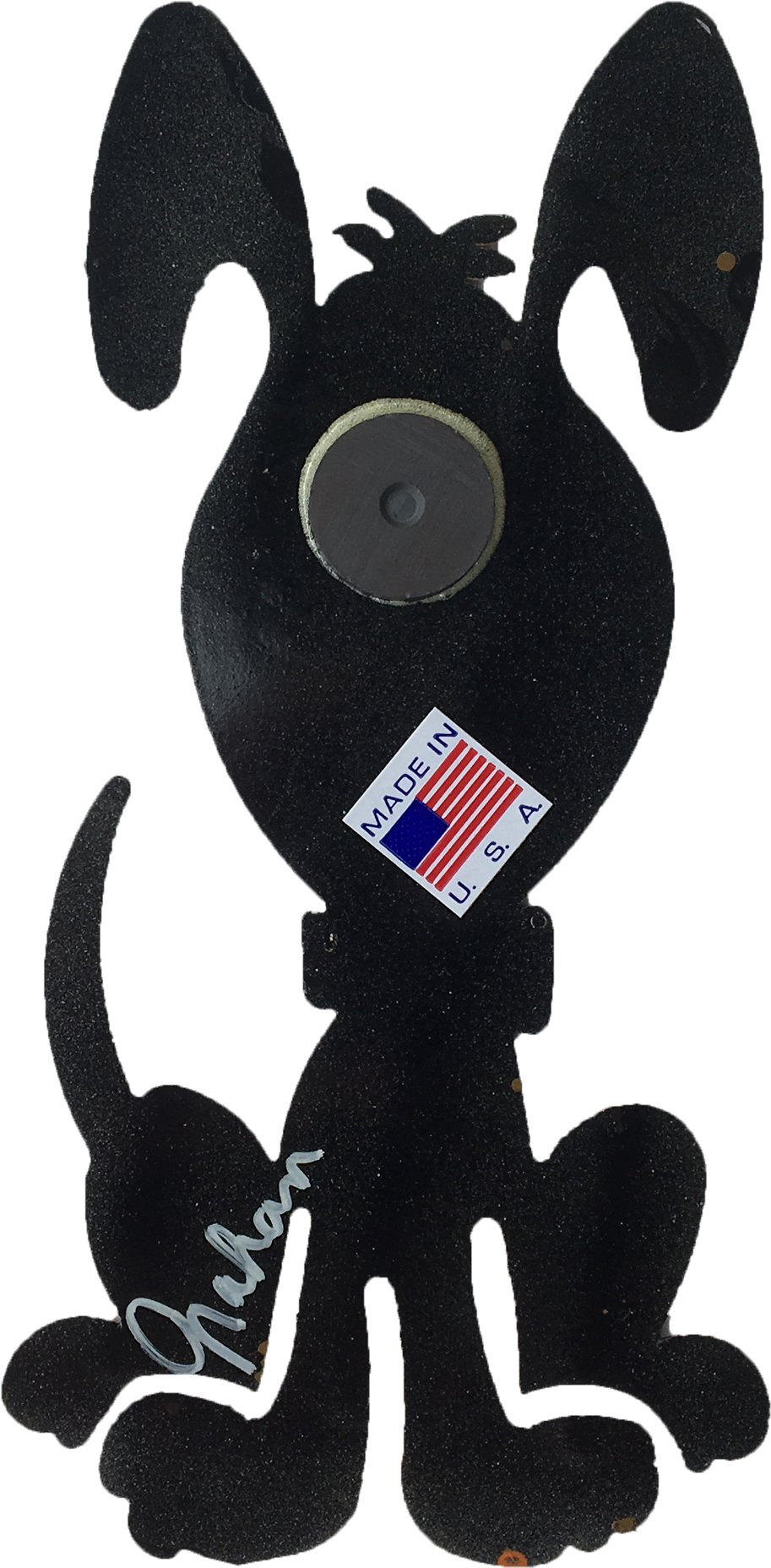 Happy Dog Metal Art Magnet Metal Art - Cartoon (1000x1922)