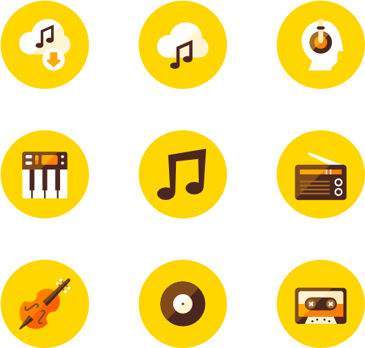 Audio - Yellow Circle Icon Png (600x564)
