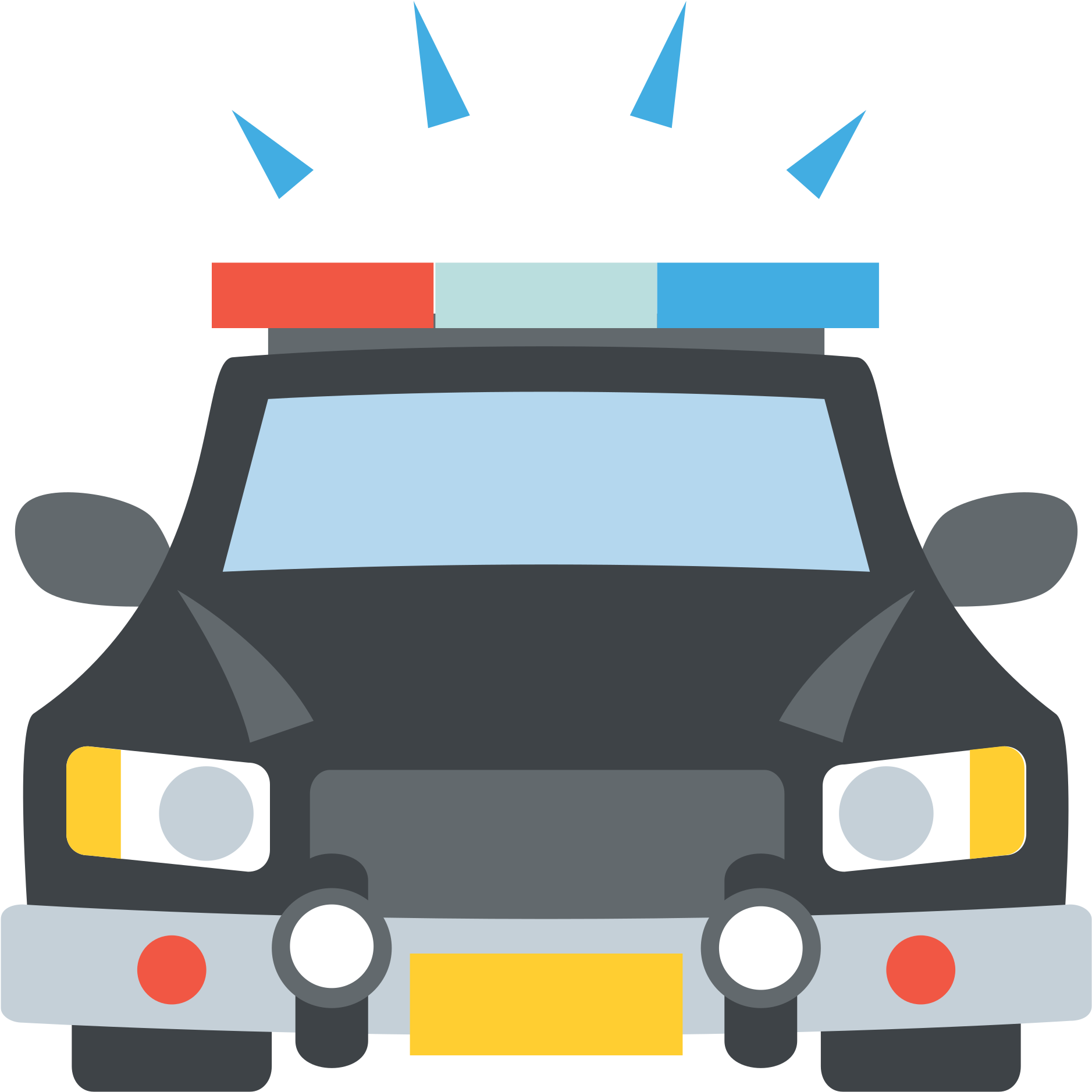 Car Driving Clipart 28, Buy Clip Art - Police Car Emoji (2000x2000)