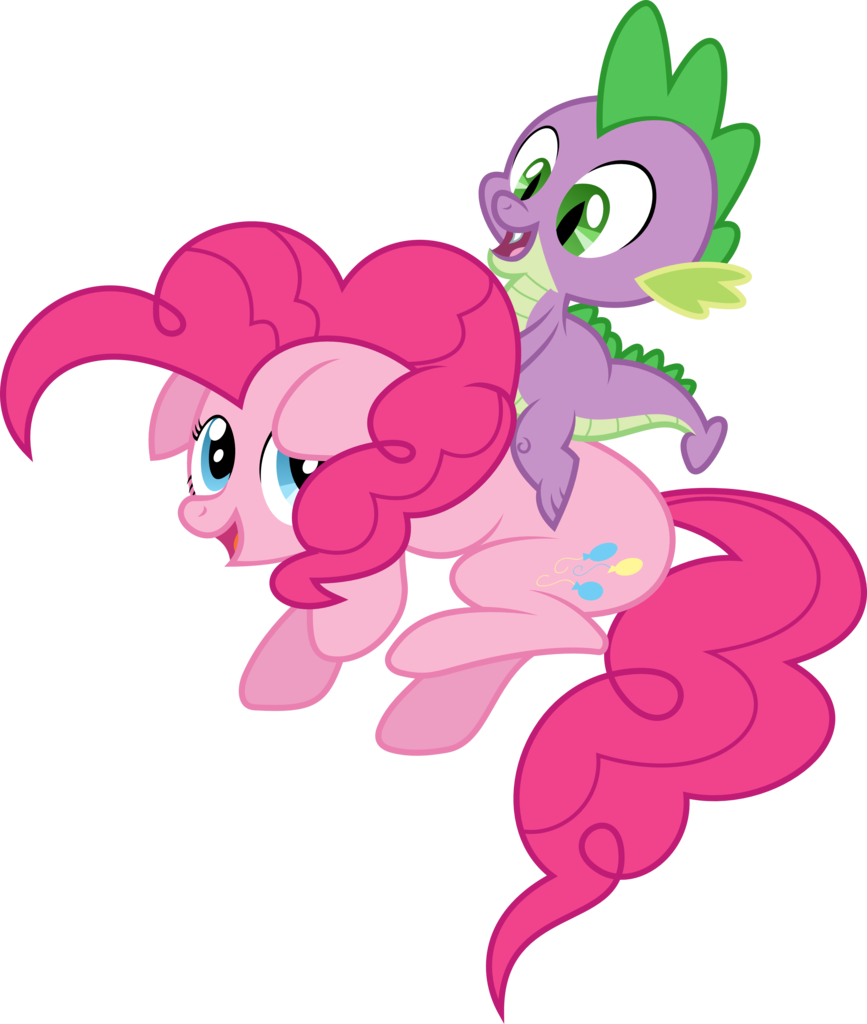 Sulyo, Pinkie Pie, Riding, Rodeo, Safe, Simple Background, - Spike X Pinkie Pie (867x1024)