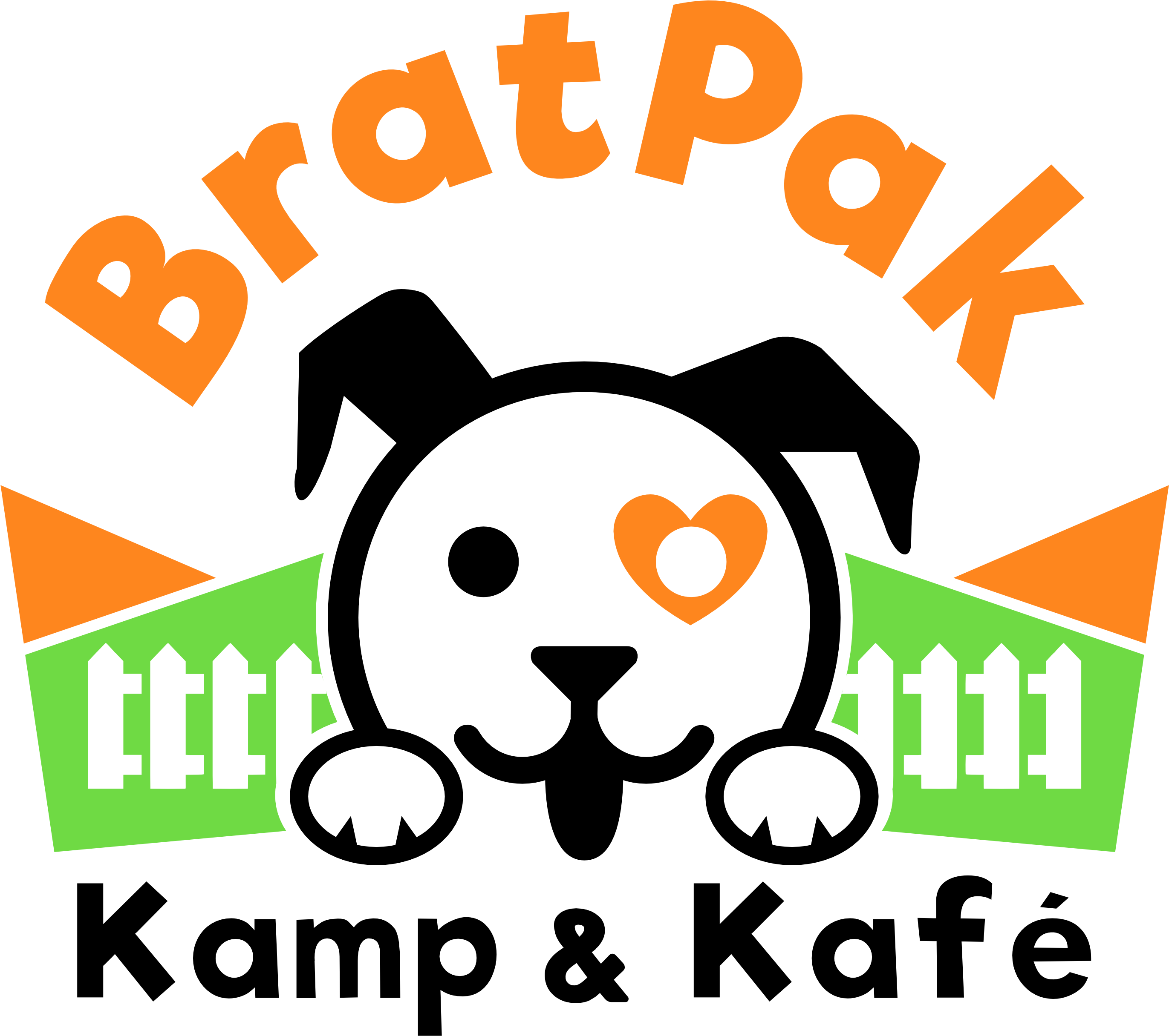 "where Happy Dogs Learn 'n' Play " - Logo (3000x2776)