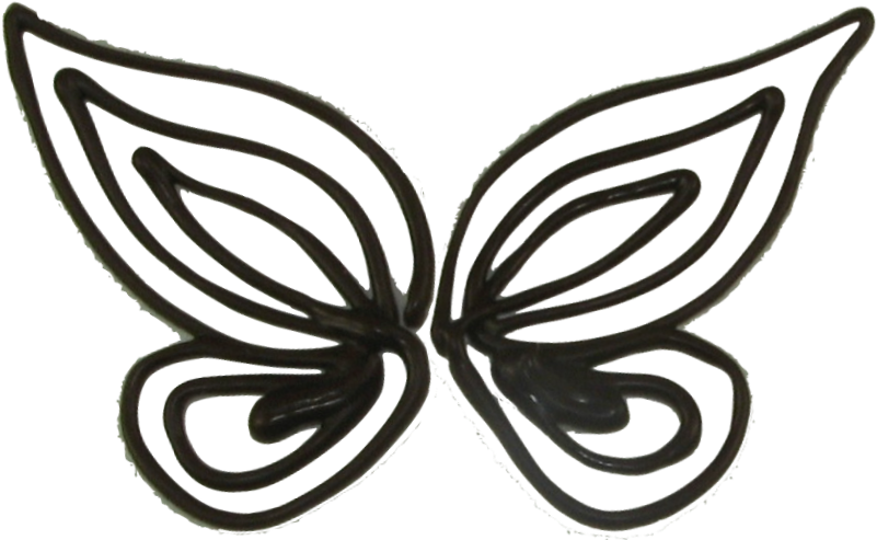 Chocolate Butterflies Template - Butterfly Chocolate Design Template (809x510)