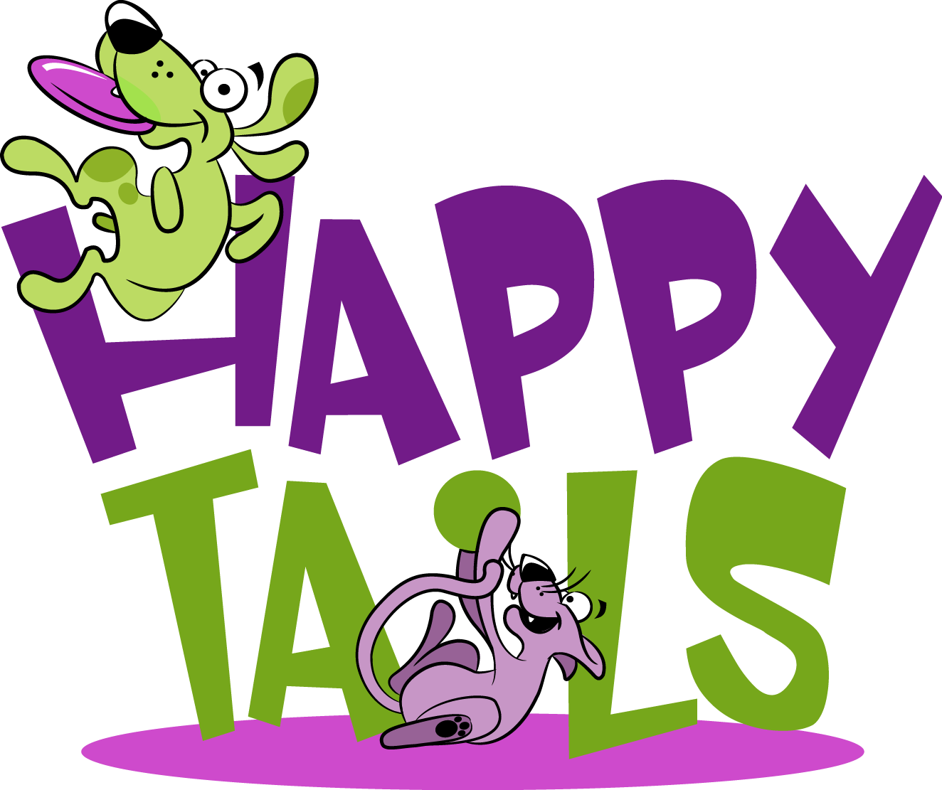 Happy Tails Pet Center Logo - Happy Tails (1324x1111)