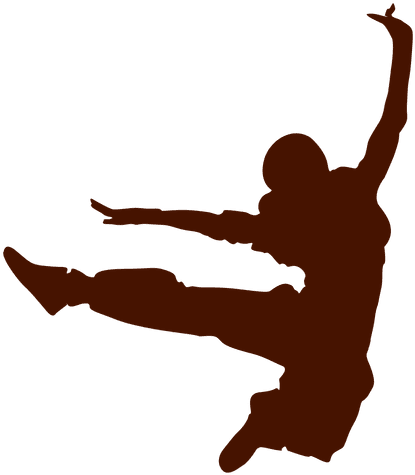Dancer Break Dance Silhouette - Paint Splatter Png Ring (512x512)
