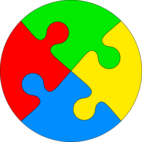 Jigsaw Puzzle Icon - Imagenes De Dibujos En Forma De Circulo (550x550)