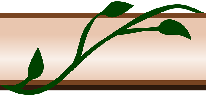 Border Ivy Flora Leaf Design Natural Borde - Border Clip Art (680x340)