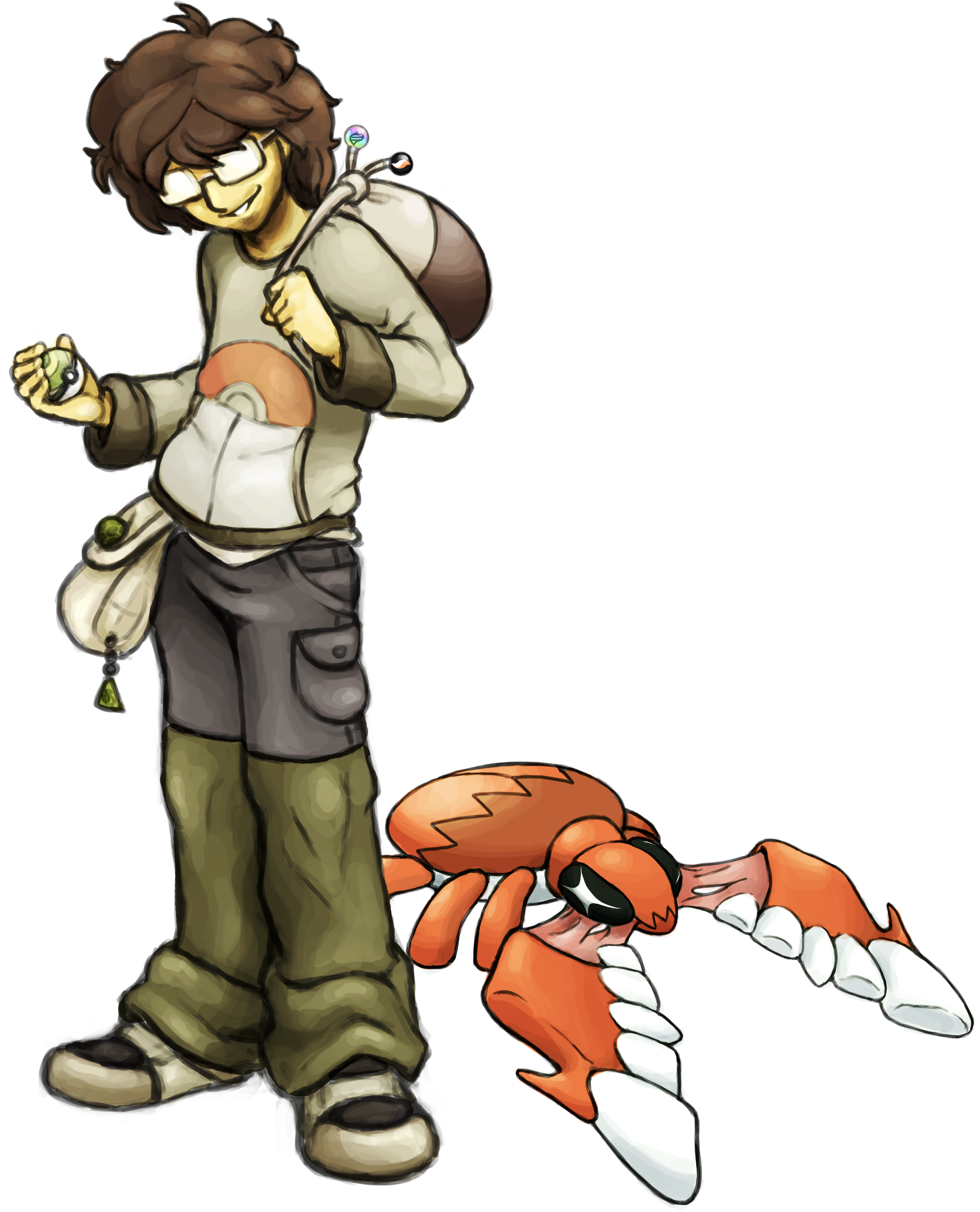 Me As A Gym Leader With My Megatrapinch By Gimbo-gp - Cartoon (4027x4707)