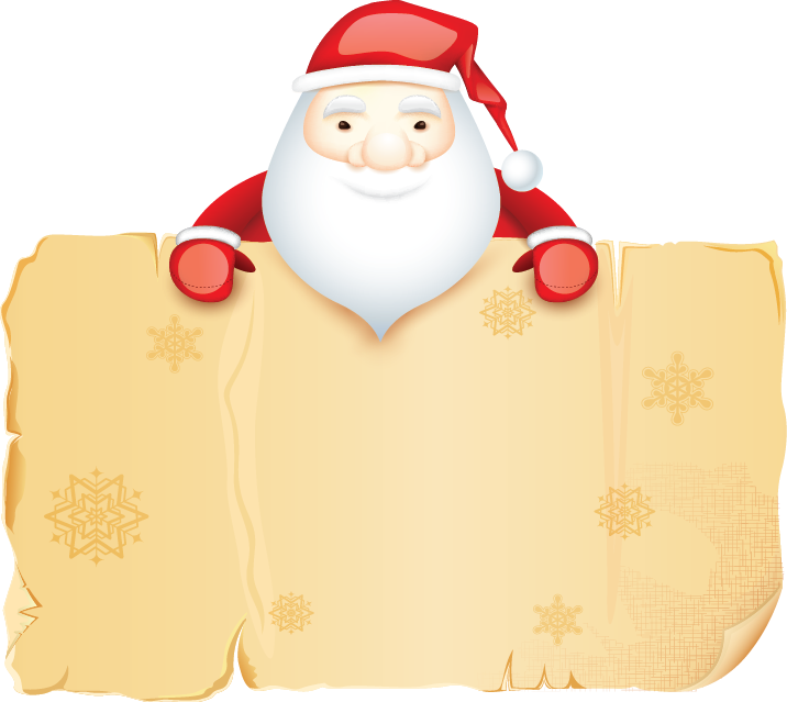 Write A List - Santa Claus (716x639)