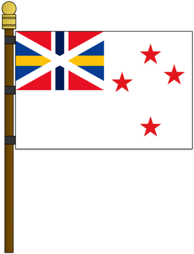 Scandinavian New Zealand Navy Ensign By Kristberinn - Naval Ensign (400x525)