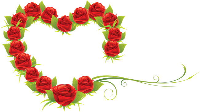 Red Roses And Hearts - Happy Valentines Day Images Png (650x363)