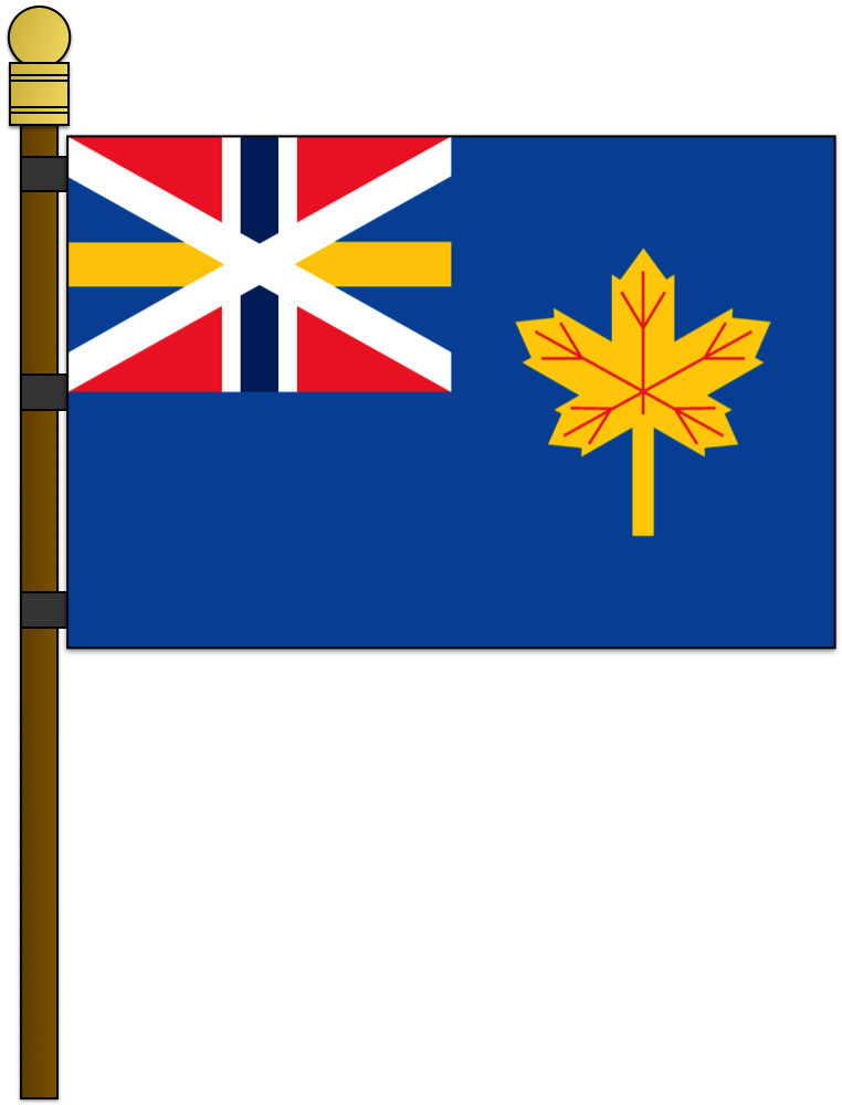 Scandinavian Canada Civil Ensign By Kristberinn - Canadian Naval Ensign (762x1000)