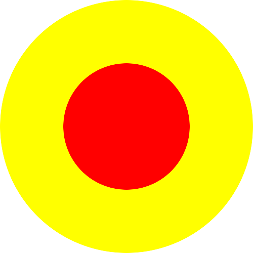 Royal Scandinavian Air Force Roundel By Razgriz2k9 - Witte Cirkel (500x500)