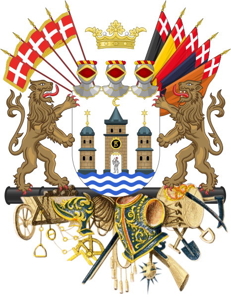 Copenhagen Coat - Coat Of Arms Of Copenhagen Png (466x599)