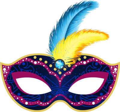 Free Mardi Gras Borders Clipart Clipart Pinterest - Carnival Mask Png (400x372)