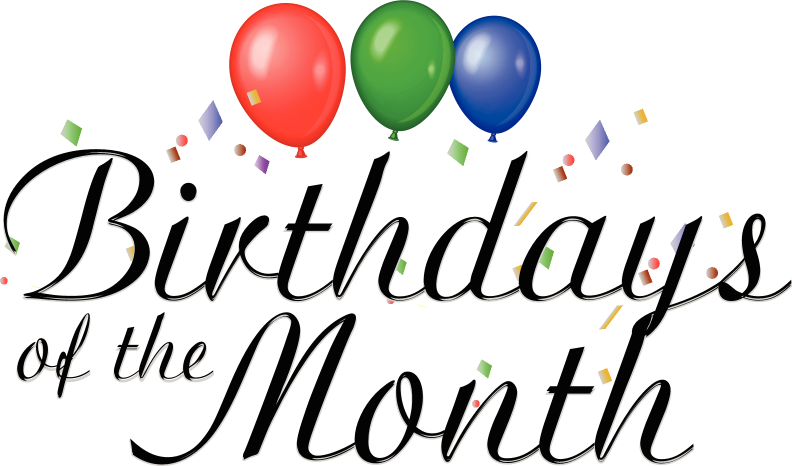 Happy January Birthday Clipart - Birthdays Of The Month (1165x466)