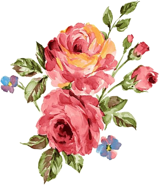 Dreamy Floral Paintings By Natalia Gemma, Via Behance - Vintage Flowers Print (640x1136)
