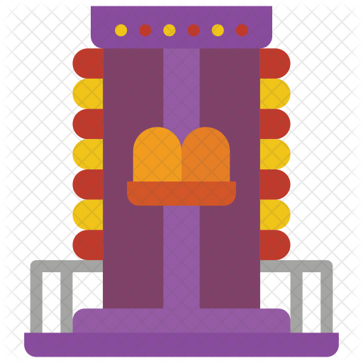 Carnival Ride Icon - Amusement Park (512x512)
