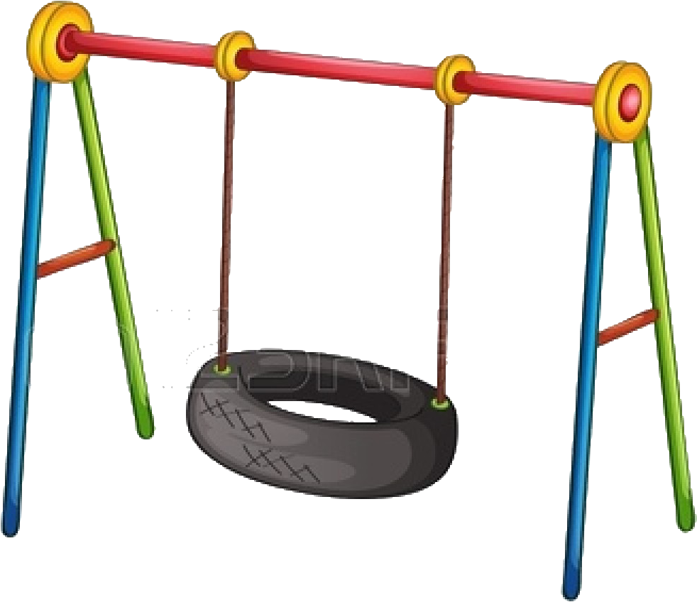 Cartoon Tire Swing (1350x1071) Png Clipart Download