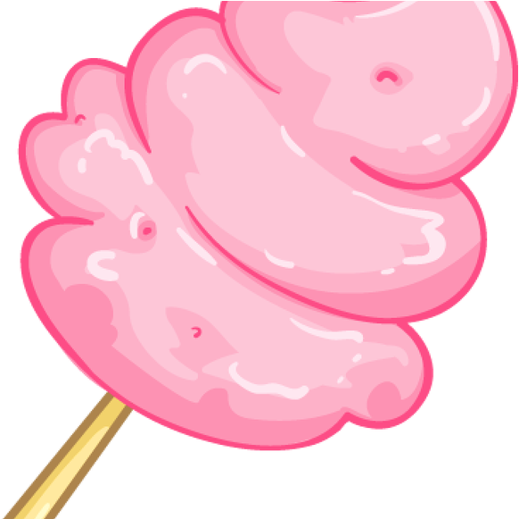 Lollipop Clipart Fairground - Cotton Candy Cartoon Transparent (810x580)