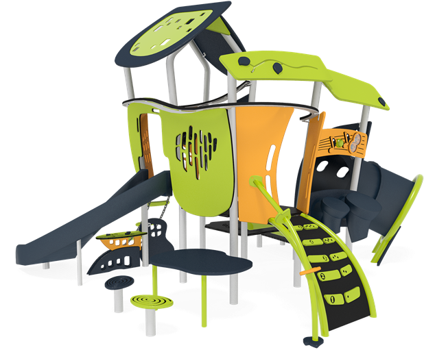 Park Clipart Play Structure - Cartoon (662x560)