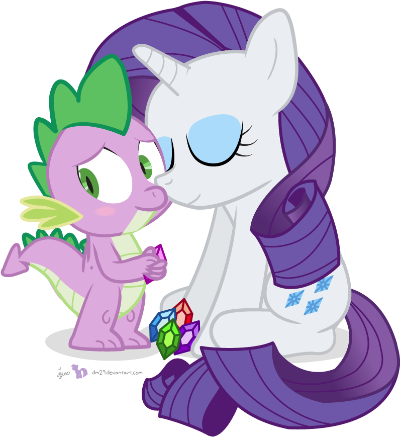 Spike And Rarity By Dm29 - Mlp Spike And Rarity Dm29 (860x900)