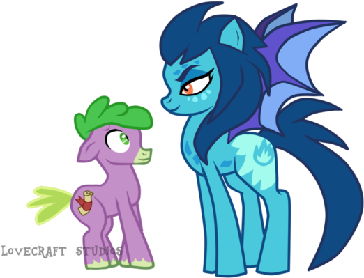 Spike And Ember - Mlp Spike And Ember (910x700)