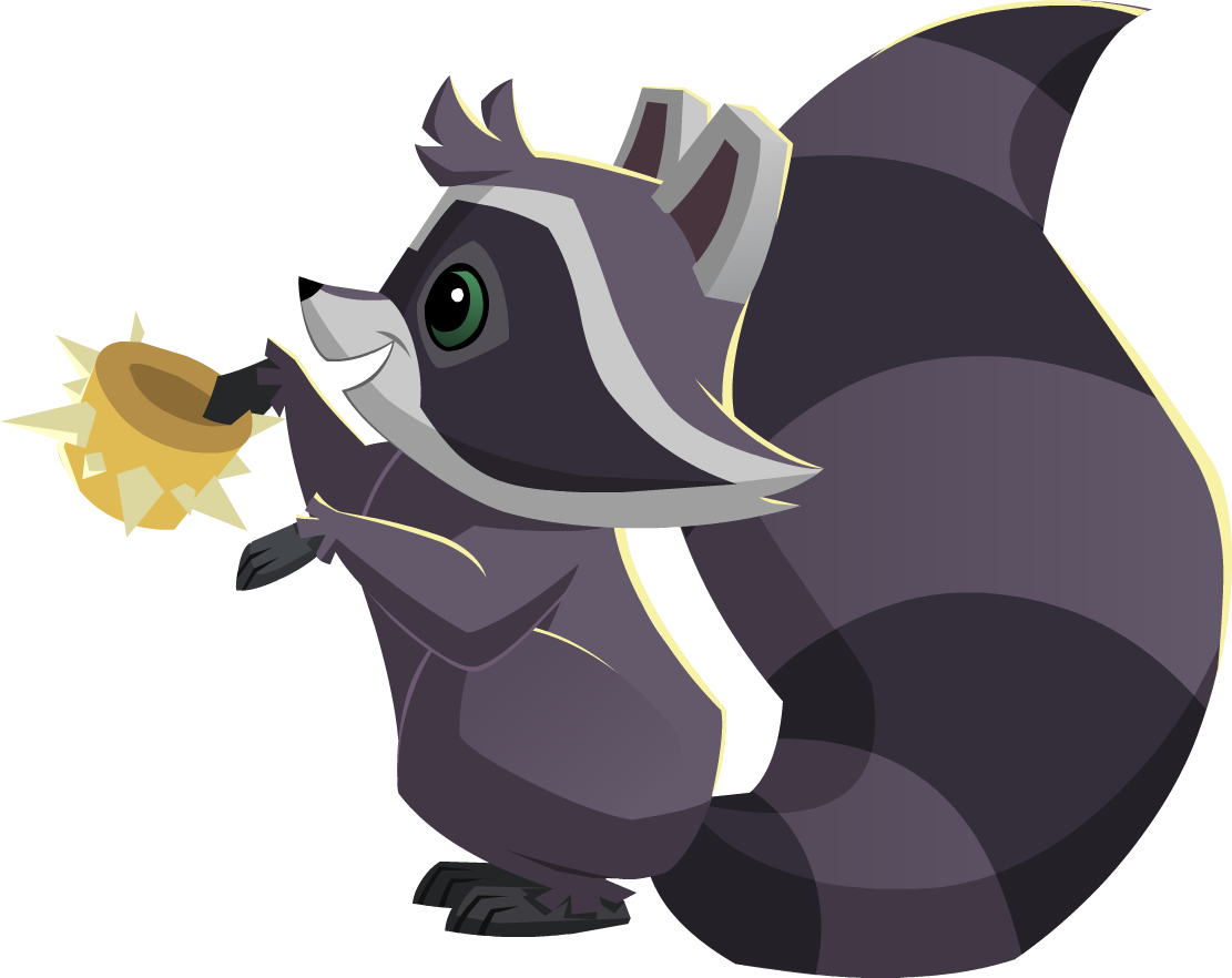 Raccoon With A Spike - Animal Jam Spike Png (1111x882)