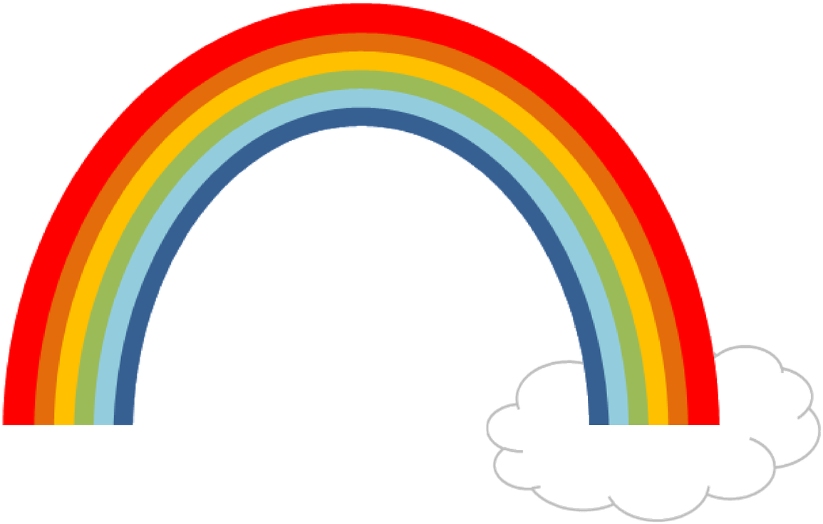 Rainbow Cloud Sky Nature Summer Png Image - Arco Iris Con Nube Png (1280x1280)