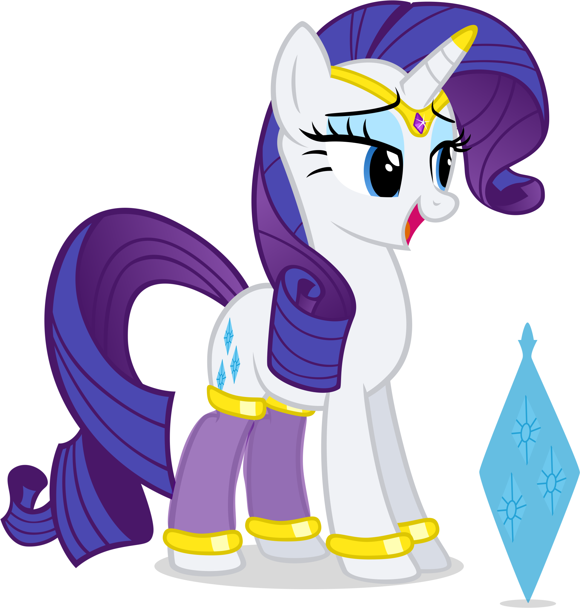 Spike Rarity Applejack - My Little Pony Genie (2500x2500)